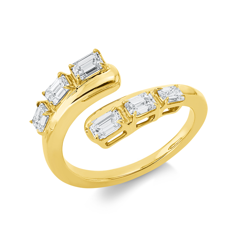 Ring 4er-Krappe 18 kt GG
