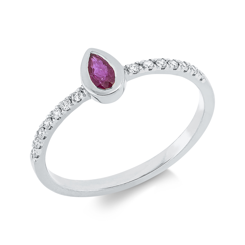 Ring 18 kt WG Tropfen