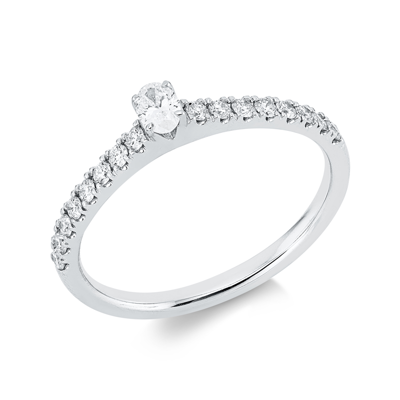 Ring 4er-Krappe 18 kt WG