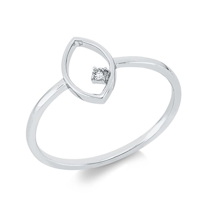 Ring 4er-Krappe 18 kt WG