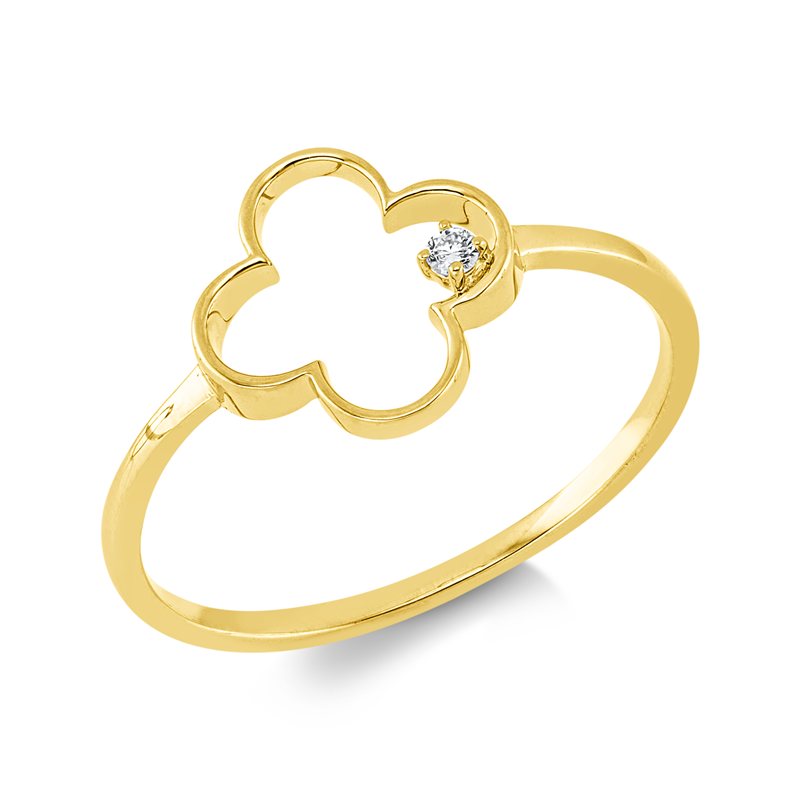 Ring 4er-Krappe 18 kt GG