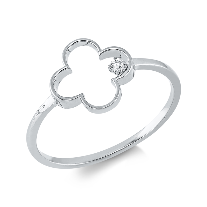 Ring 4er-Krappe 18 kt WG