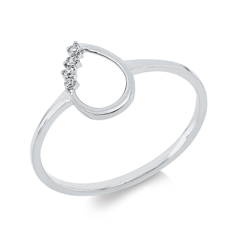Ring 18 kt WG Tropfen