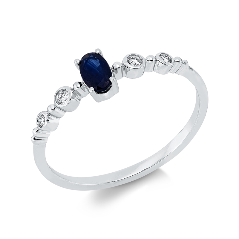 Ring 4er-Krappe 18 kt WG