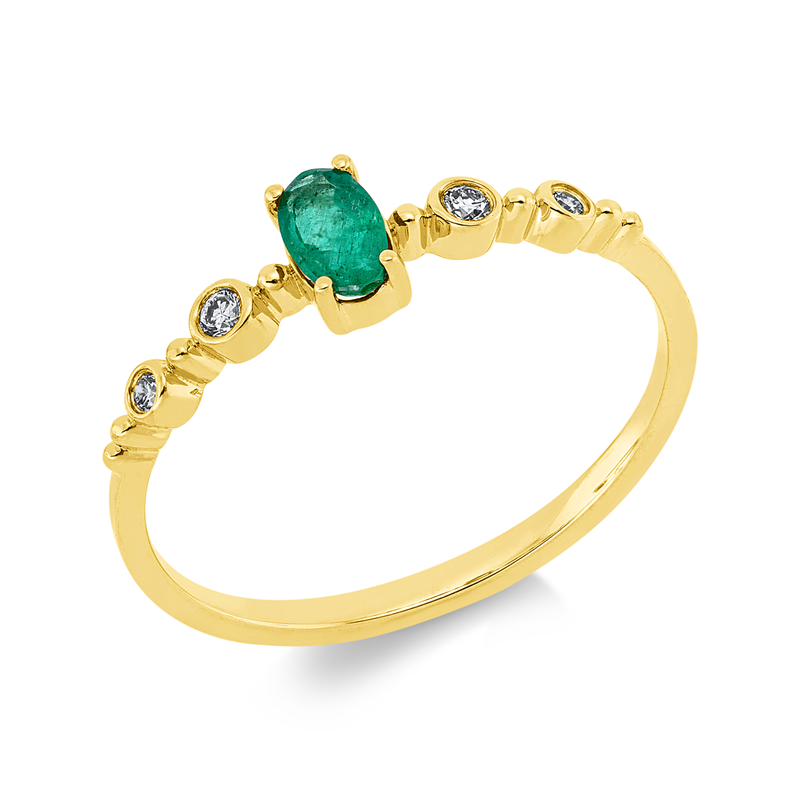 Ring 4er-Krappe 18 kt GG