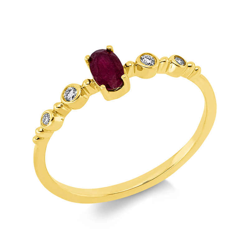 Ring 4er-Krappe 18 kt GG