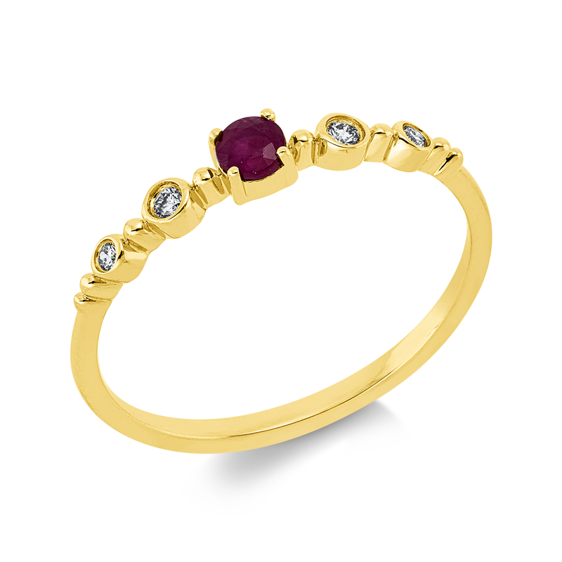 Ring 4er-Krappe 18 kt GG