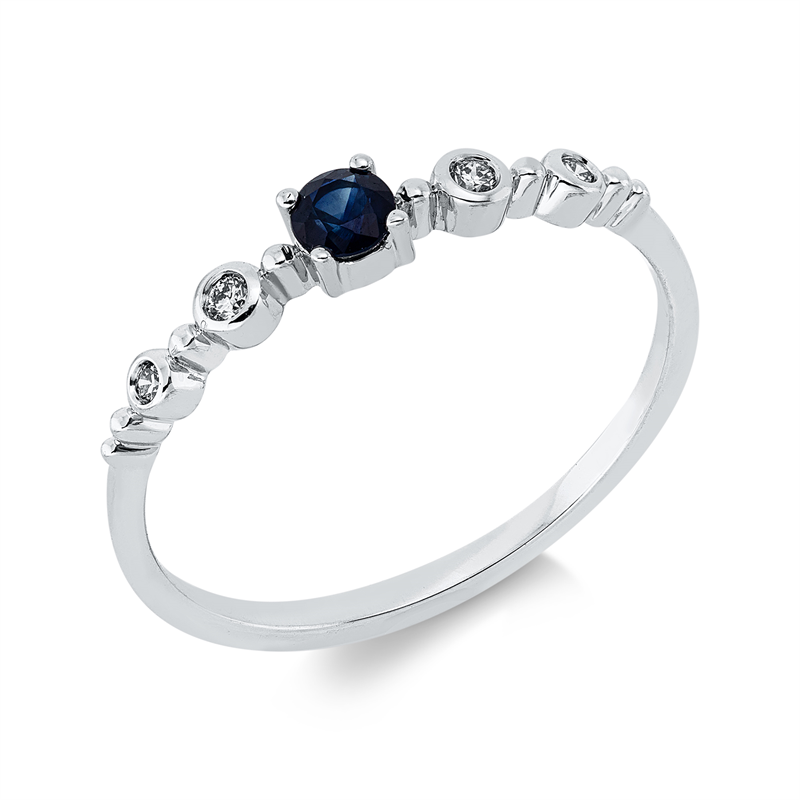 Ring 4er-Krappe 18 kt WG