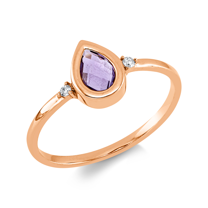 Ring 18 kt RG Tropfen