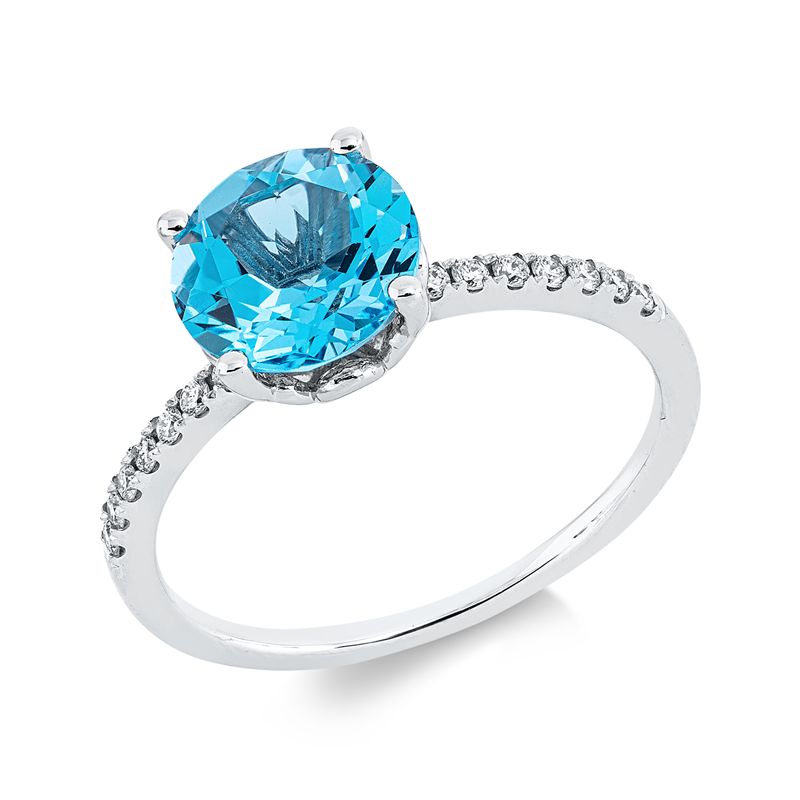 Ring 4er-Krappe 18 kt WG