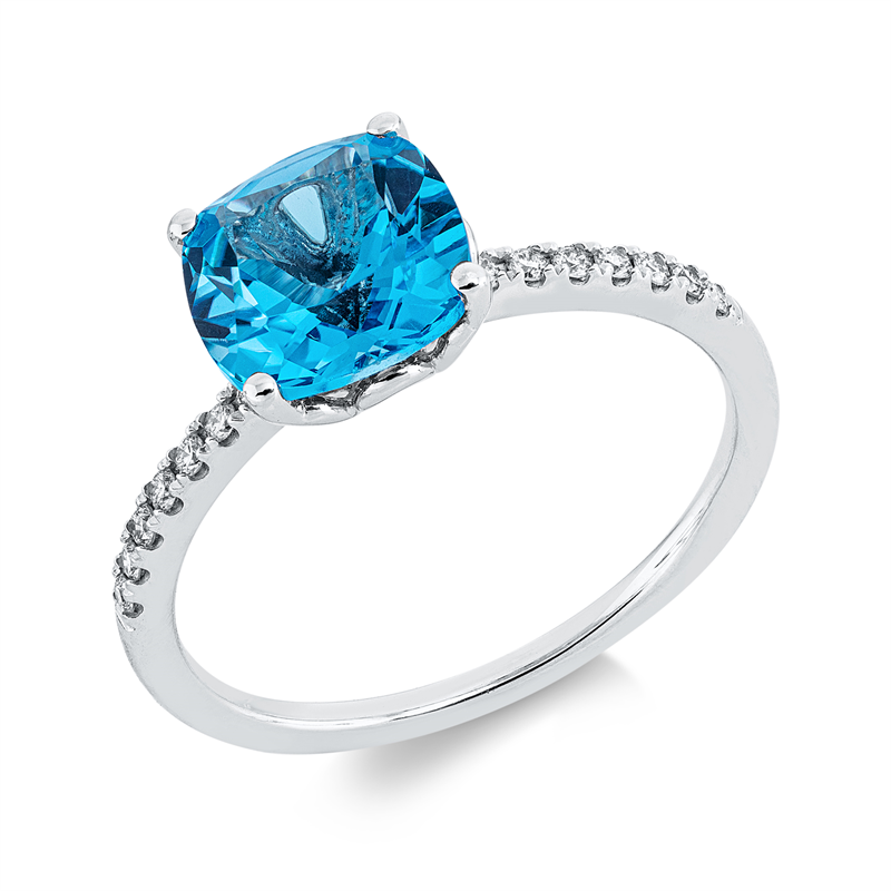 Ring 4er-Krappe 18 kt WG