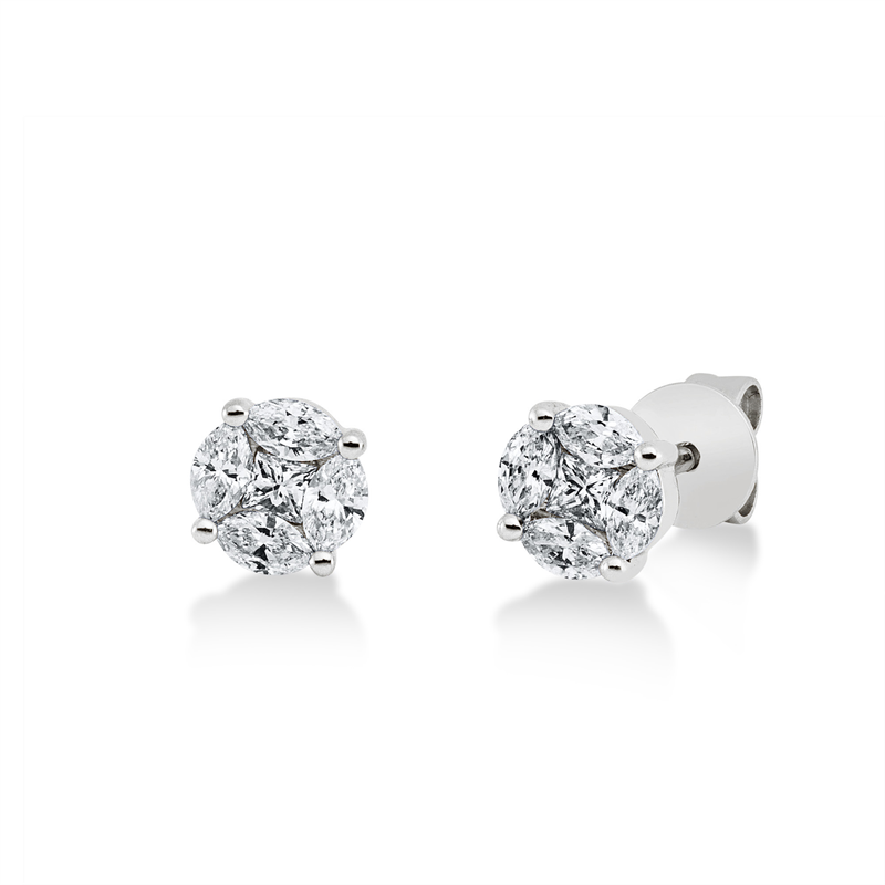 Ohrstecker 18 kt WG