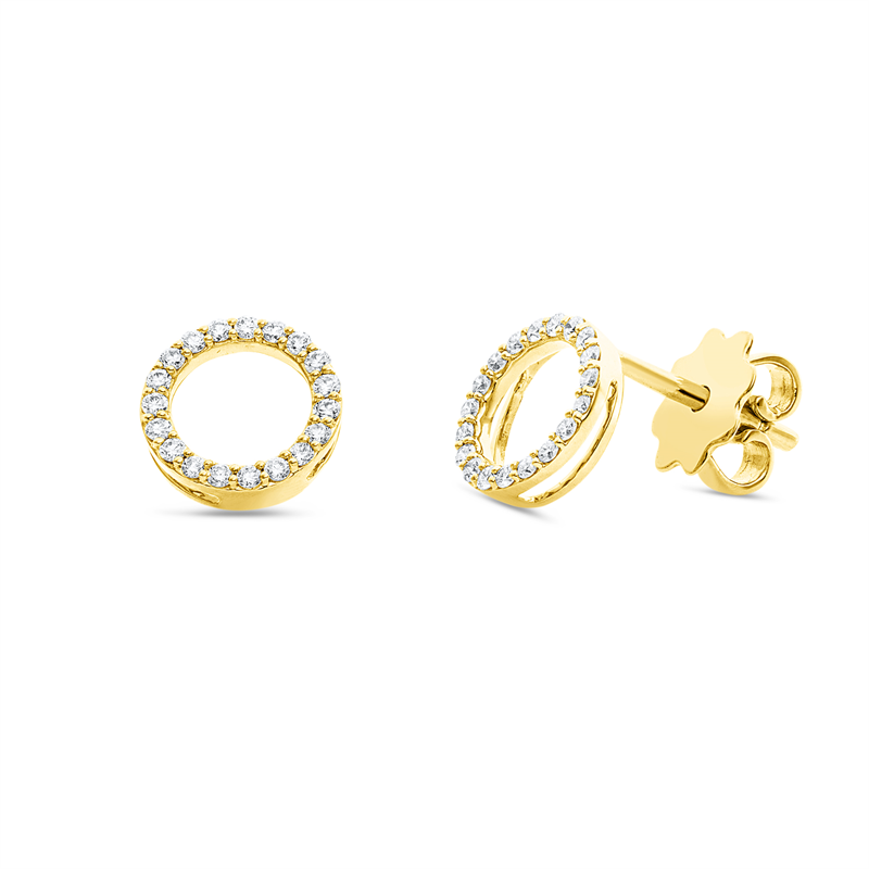 Ohrstecker 18 kt GG Kreis