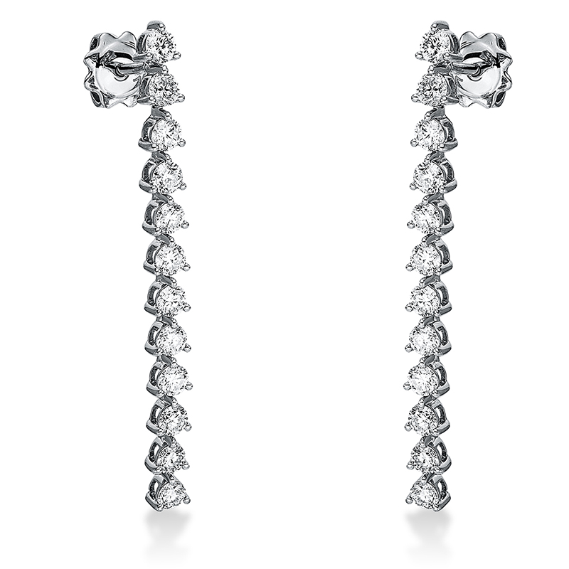 Ohrschmuck 3er-Krappe 18 kt WG
