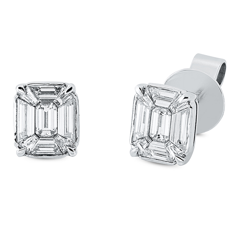 Ohrstecker 18 kt WG