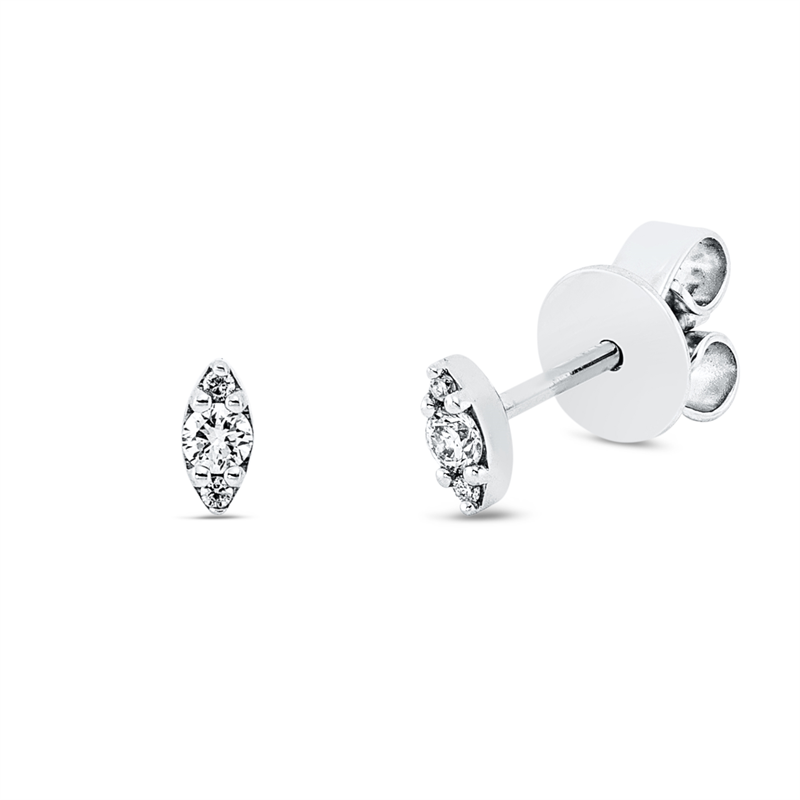 Ohrstecker 18 kt WG