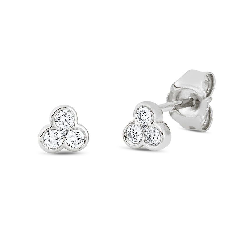 Ohrstecker 18 kt WG