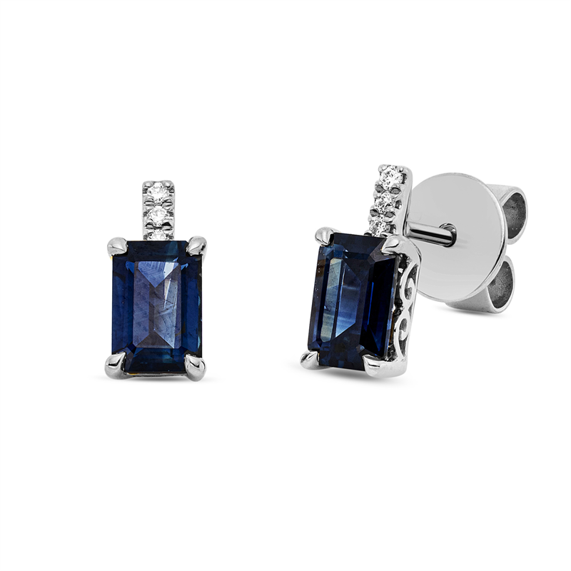 Ohrstecker 4er-Krappe 18 kt WG