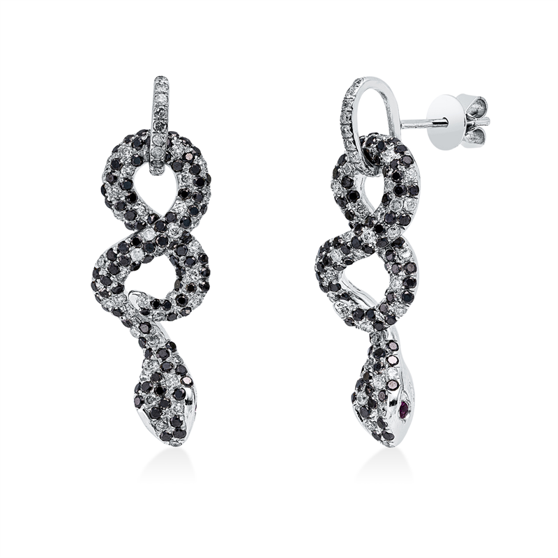 Ohrschmuck 18 kt WG Schlange