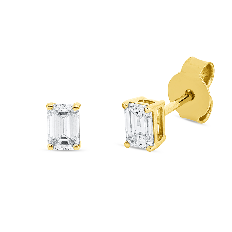 Ohrstecker 4er-Krappe 18 kt GG, GIA 6525725460, GIA 15257497
