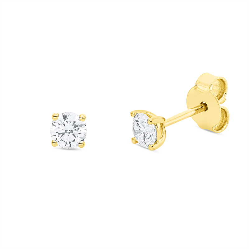 Ohrstecker 4er-Krappe 18 kt GG
