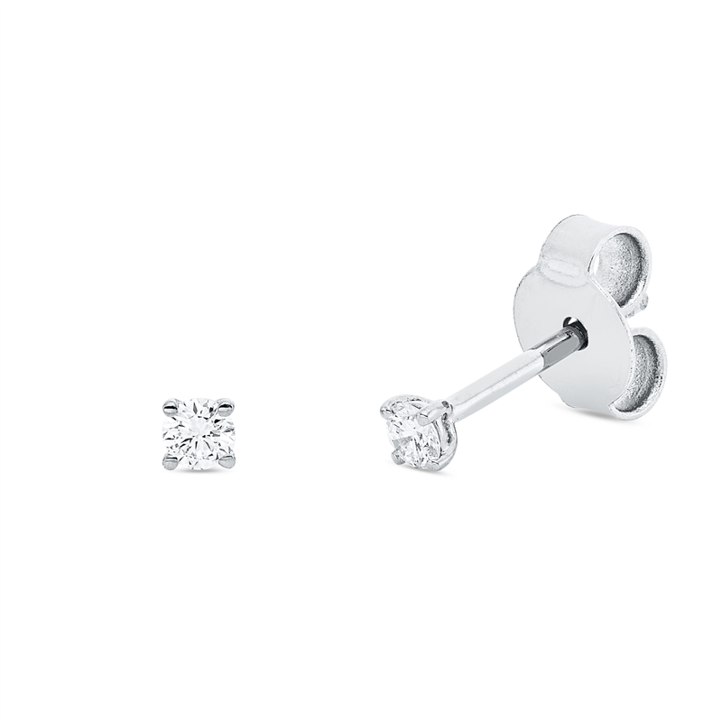Ohrstecker 4er-Krappe 18 kt WG