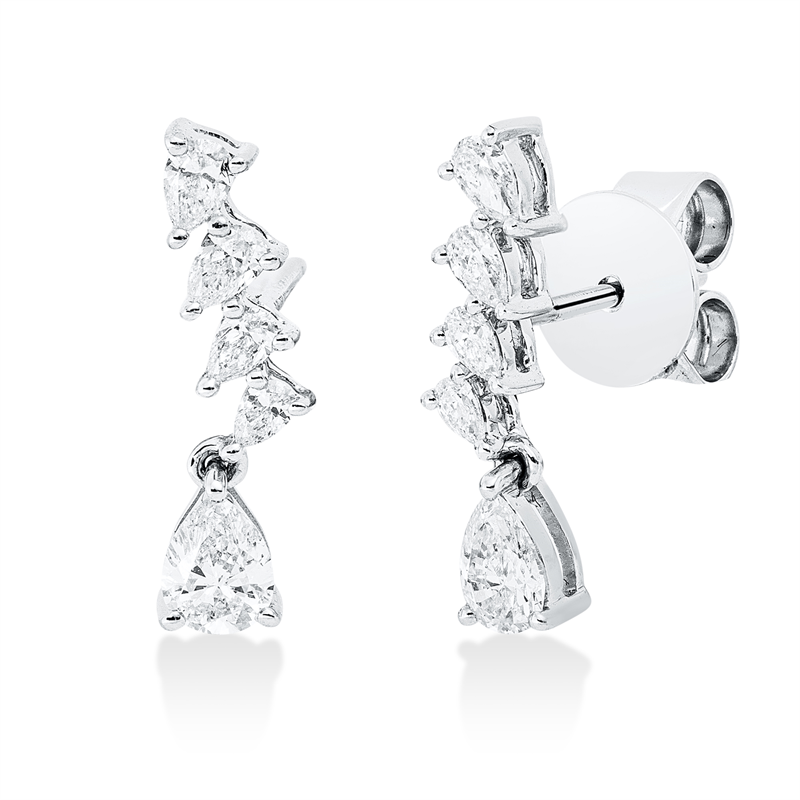 Ohrstecker 18 kt WG