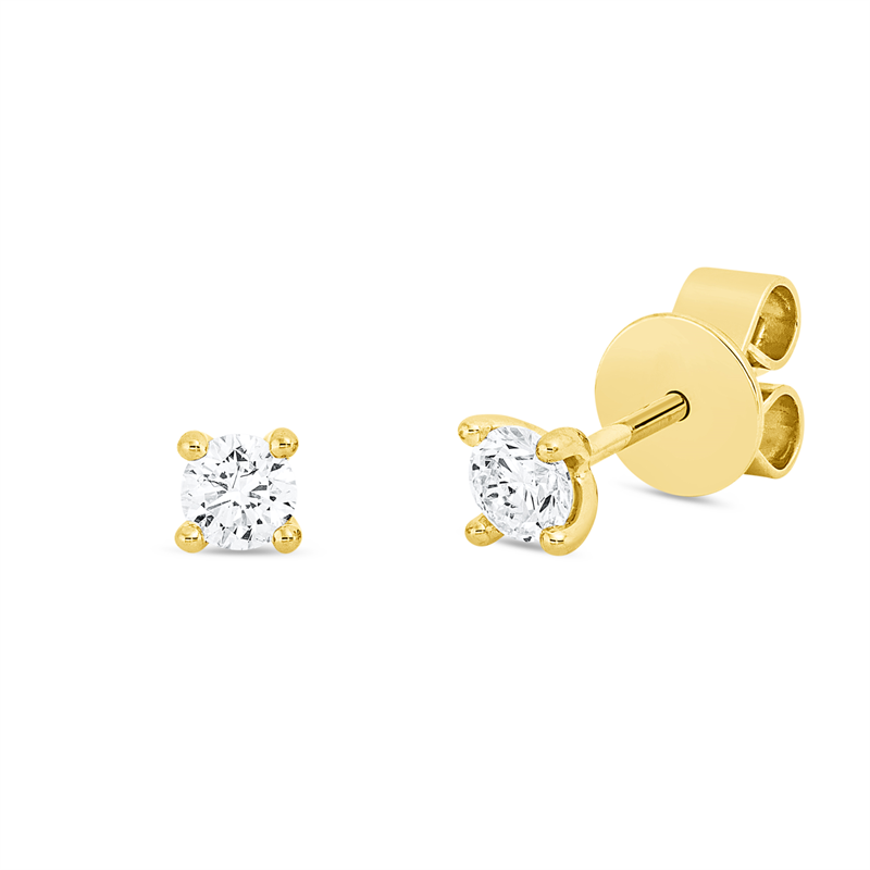 Ohrstecker 4er-Krappe 18 kt GG