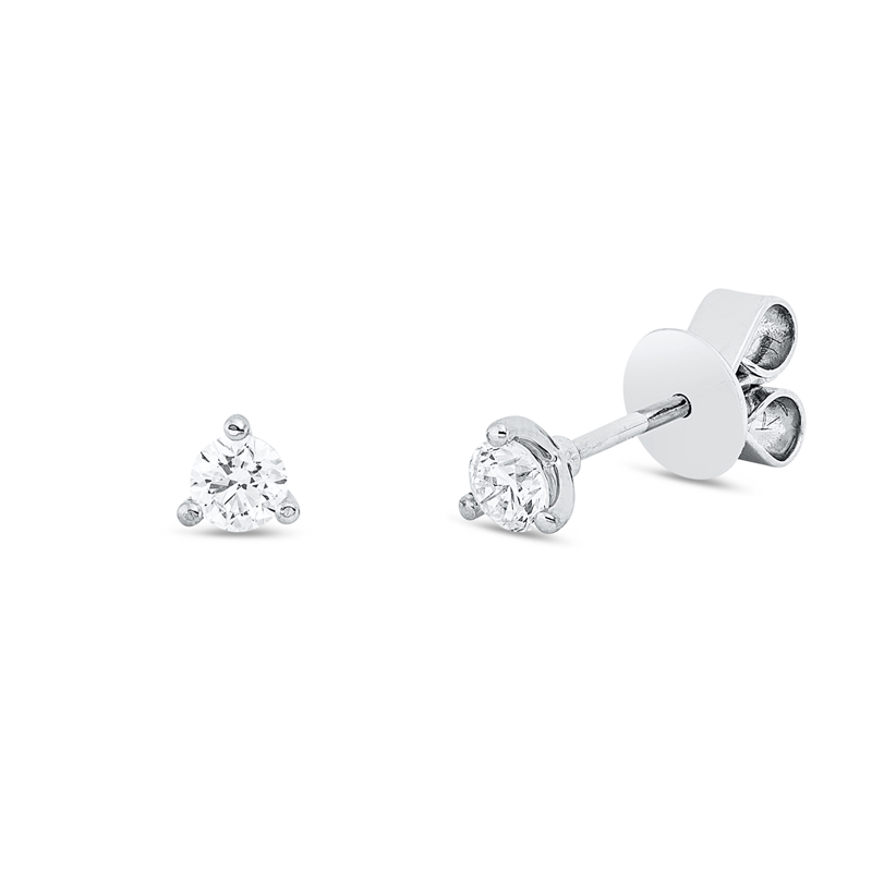 Ohrstecker 3er-Krappe 18 kt WG