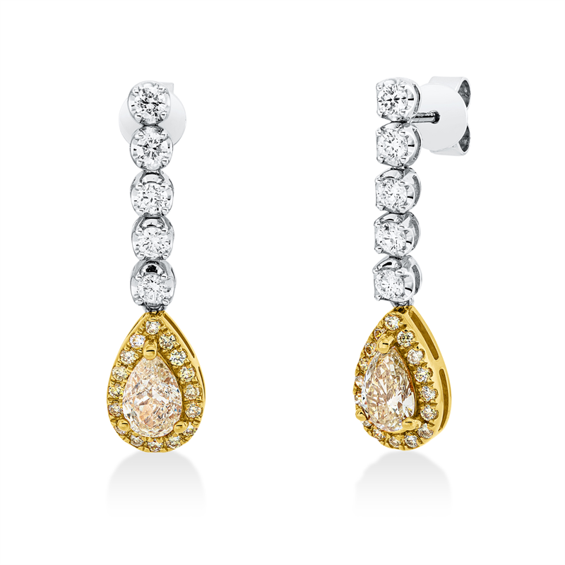 Ohrschmuck 18 kt WG+GG