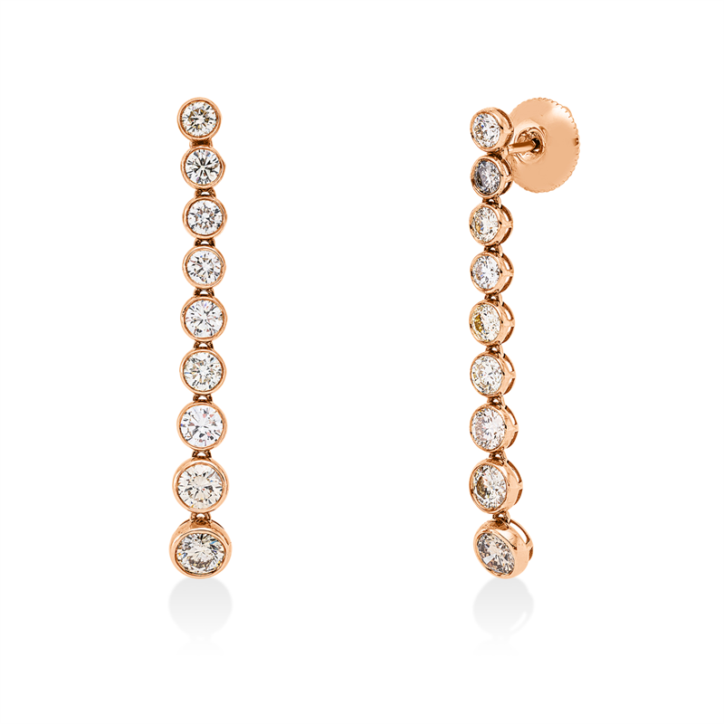 Ohrschmuck Zarge 18 kt RG+WG