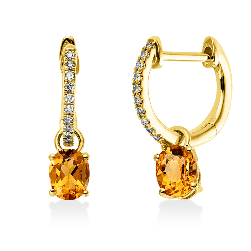 Ohrschmuck 18 kt GG Oval