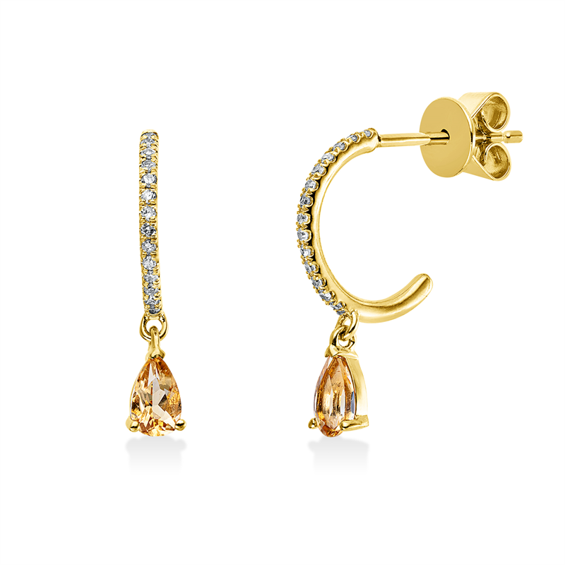 Ohrschmuck 18 kt GG Tropfen