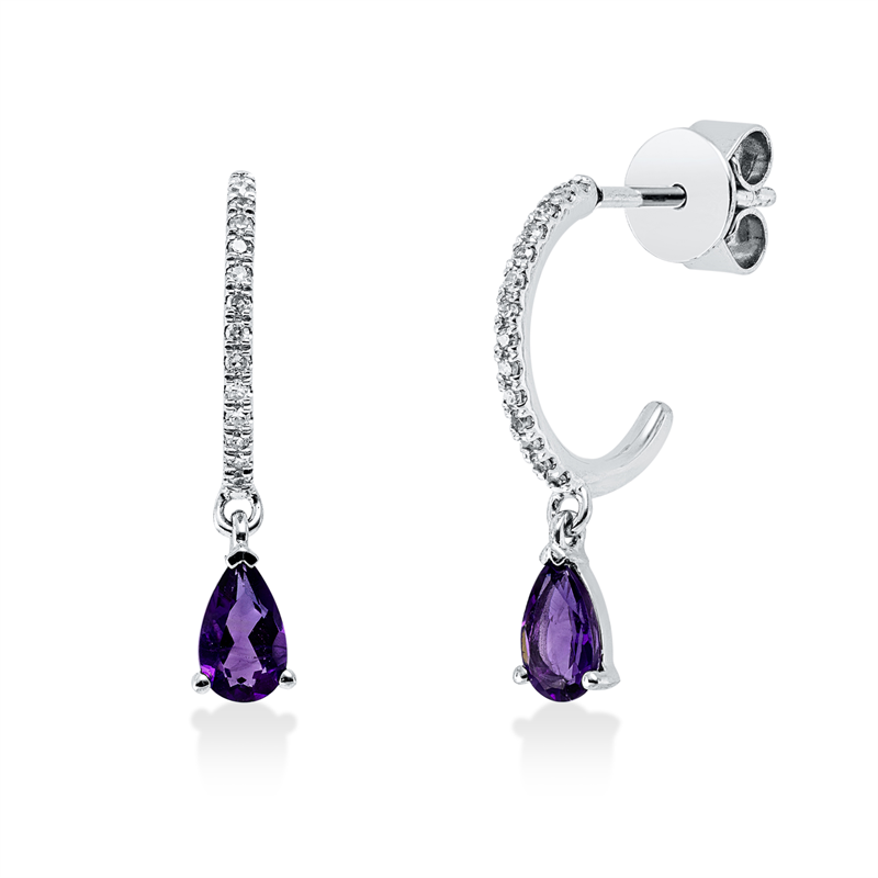 Ohrschmuck 18 kt WG Tropfen