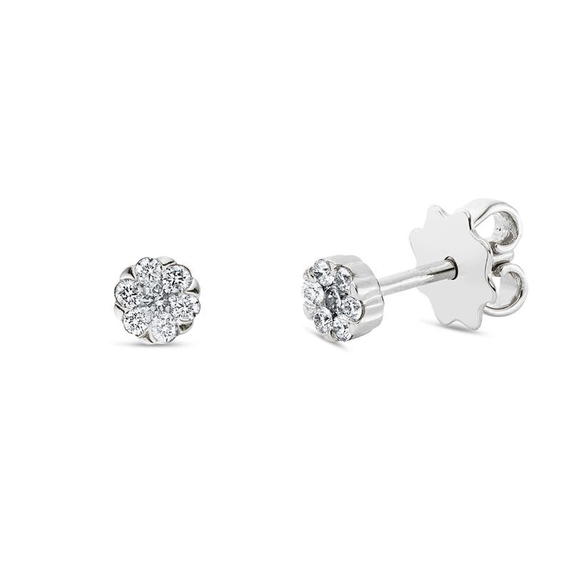 Ohrstecker 18 kt WG