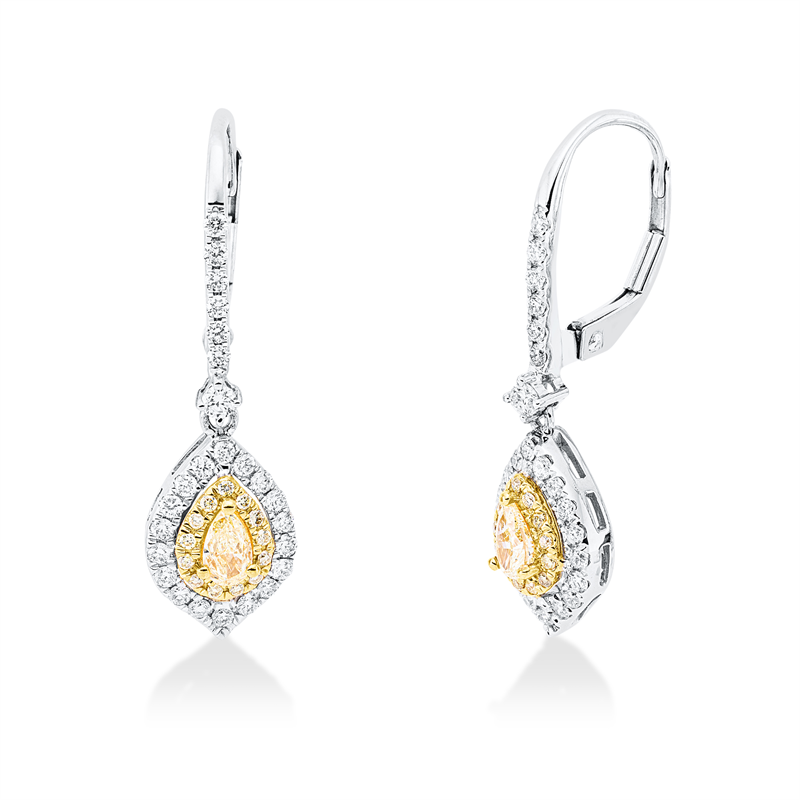 Ohrschmuck 18 kt WG+GG