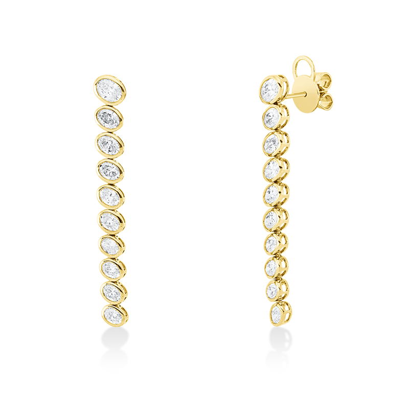 Ohrschmuck Zarge 18 kt GG