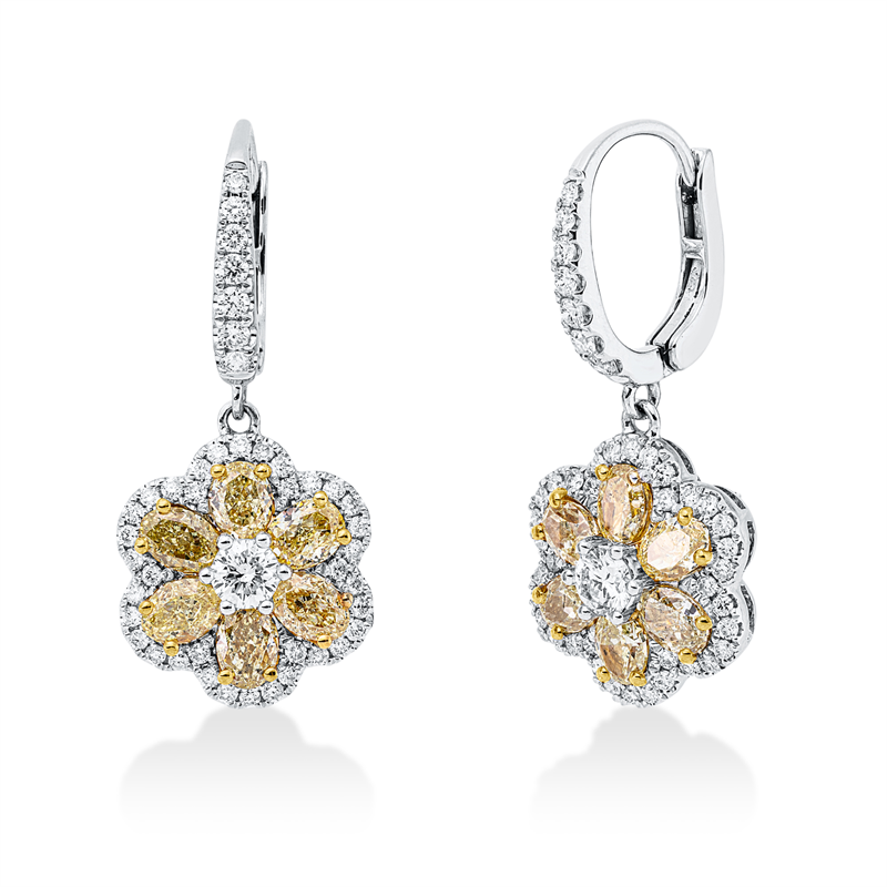 Ohrschmuck 18 kt WG+GG