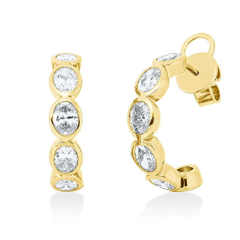 Ohrstecker Zarge 18 kt GG