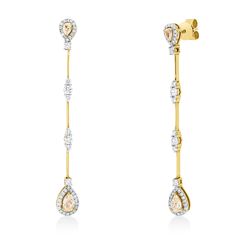 Ohrschmuck 18 kt GG+WG