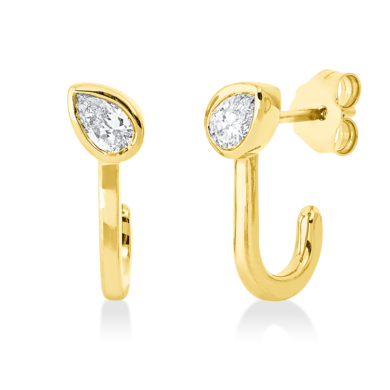 Ohrschmuck Zarge 18 kt GG