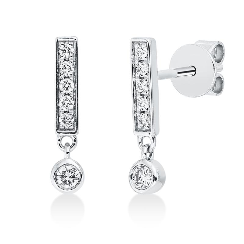 Ohrstecker 18 kt WG