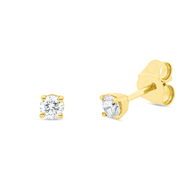 Ohrstecker 4er-Krappe 18 kt GG