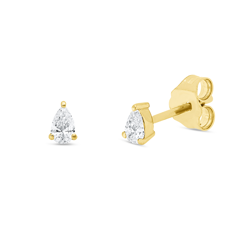 Ohrstecker 3er-Krappe 18 kt GG