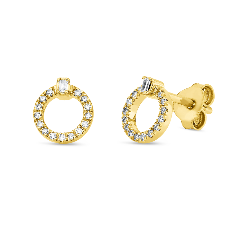 Ohrstecker 18 kt GG Kreis