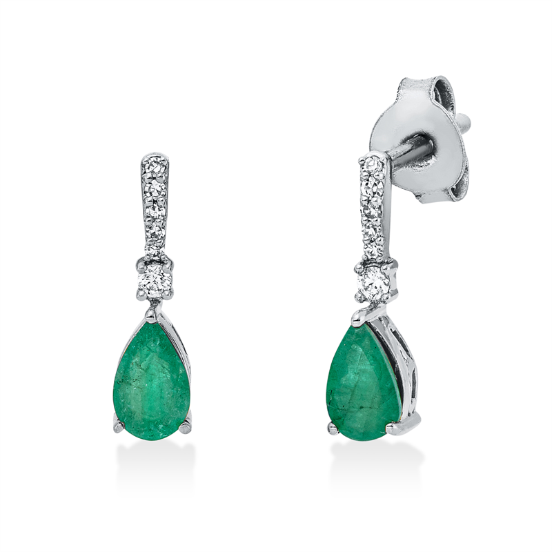 Ohrschmuck 3er-Krappe 18 kt WG Tropfen
