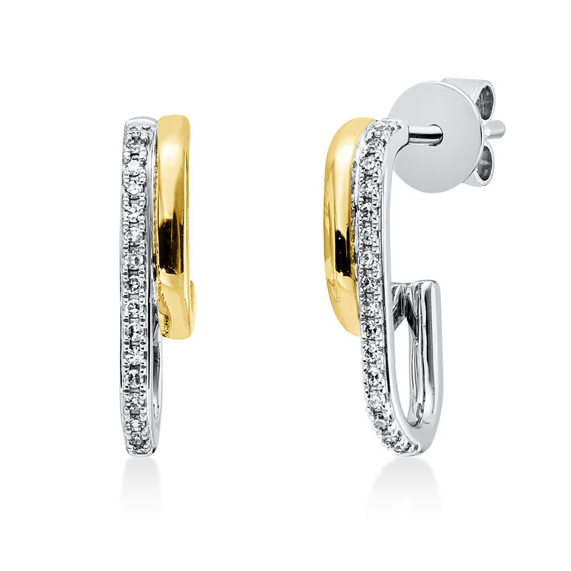 Ohrschmuck 18 kt WG+GG