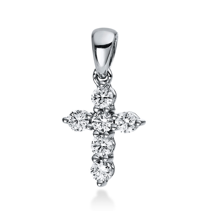 Anhänger 18 kt WG Kreuz, mit Öse