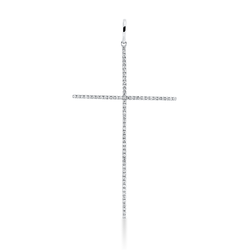 Anhänger 18 kt WG Kreuz, mit Öse