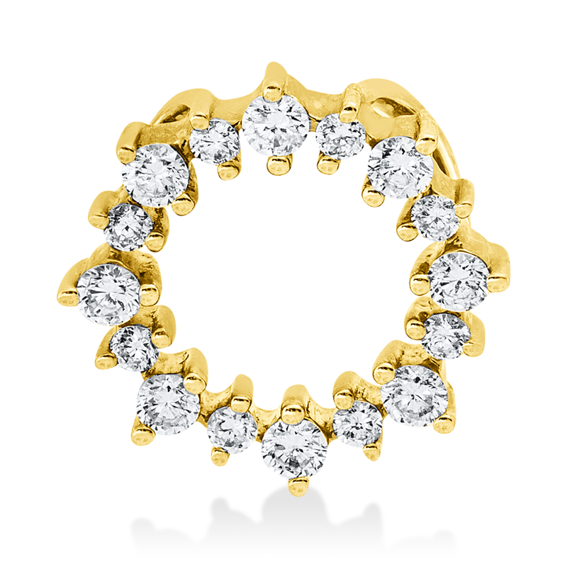 Anhänger 14 kt GG Kreis